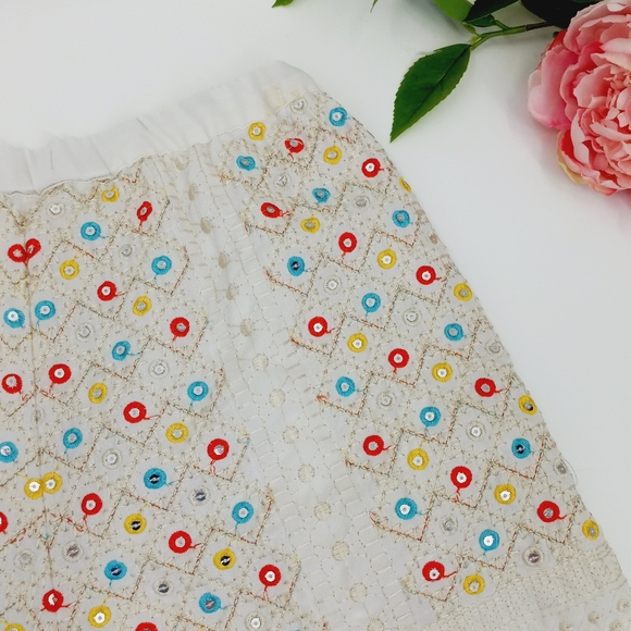 ROMEO & JULIET COUTURE Sequin Embellished Embroidered High Rise Dressy Shorts 27 - Picture 8 of 14